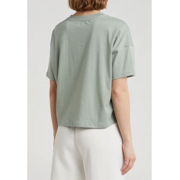 DKNY Sport Varsity Puff Logo Shirt New York Green Size Large NWT‎ - Picture 2 of 2